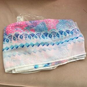 Lilly Pulitzer Pink and Blue Patterned pareo wrap